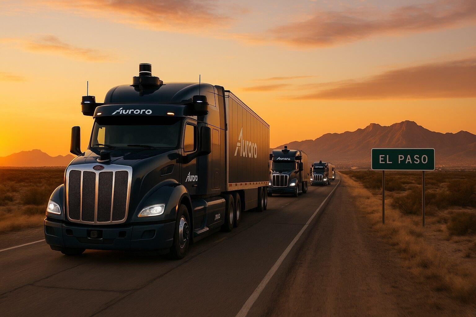 Aurora’s autonomous trucks entering the El Paso corridor