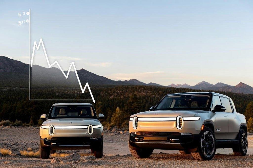 Rivian projects a 16% decline in sales even under its best-case forecast.